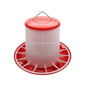 مغذيات الدواجن مع مقابض الصلب