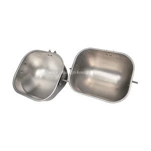 Comederos de cerda de acero inoxidable para cajas de parto