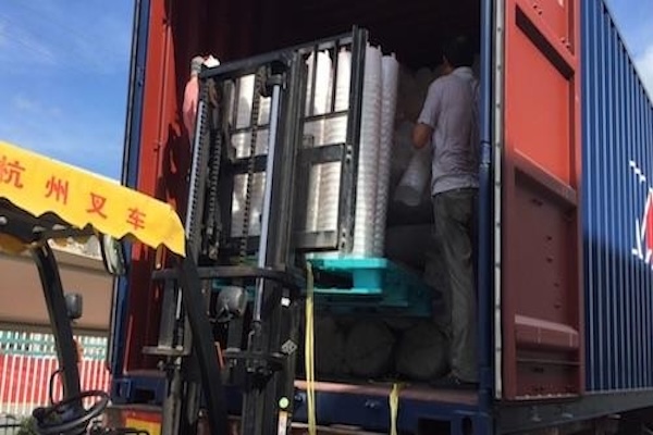 Отгрузка полноконтейнерного птицеводческого оборудования