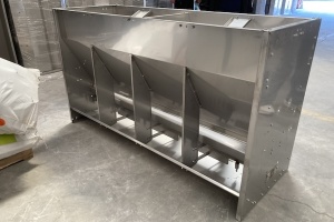 Dry - رطب مزدوج - وحدة تغذية من جانبها لتسمين الخنازير